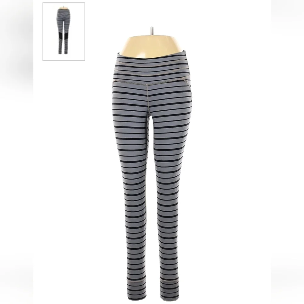 Athleta Relay M stripped skinny leggings - Picture 2 of 7